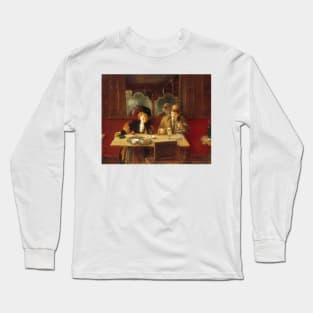 At the Cafe, Says Absinthe by Jean Beraud Long Sleeve T-Shirt